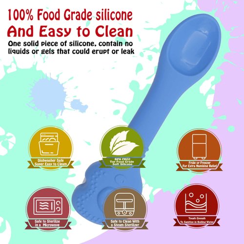 Teething Toys 3-6 Months, Teethers for Babies 3-6 6-12 Months for Teething Relief, Baby Teether Teething Toys 100% Silicone, Newborn Infant Sensory Baby Toys 0-6 Months,bebe mondo (Funny Elephant)