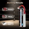 HRB 4S Lipo Battery 14.8V 4200mAh 60C T Lipo Battery Compatible with RC Car RC Plane RC Truck RC Boat