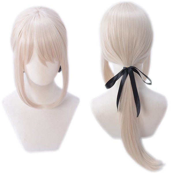 magic acgn Saber alter Straight Long Party Game Hair For Women Cosplay Wig Halloween Wig