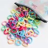 100pcs Multicolour Elastic Hair Ties Mini Hair Bands Tiny Rubber Bands,Colorful Nylon Elastics Hair Tie Girls' Ponytail Holder Accessories Hair Accessories