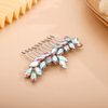 BERYUAN Simple Crystals Hair Comb for Women Girls Bride Hair Comb Multi-Color Comb Color AB