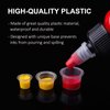 Autdor Ink Caps Cups Small - 1000pcs Tattoo Pigment Cups Caps Disposable Tattoo Ink Cups for Microblading Permanent Makeup Pigment Clear Holder Container Caps