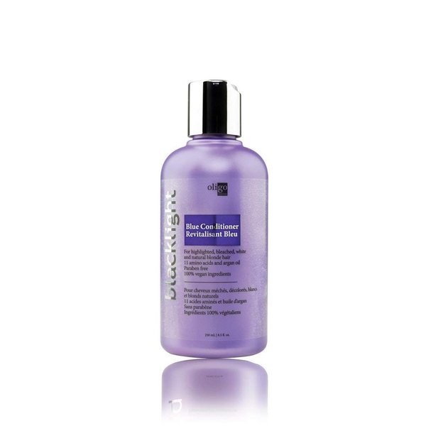 OLIGO PROFESSIONNEL - Blacklight Blue Conditioner - Anti Brassiness Hair Color - Sulfate-Free - Removes Brassy Tones - Repairs Damage Surface- 11 Amino Acids and Moisturizing Formula - 8.5oz