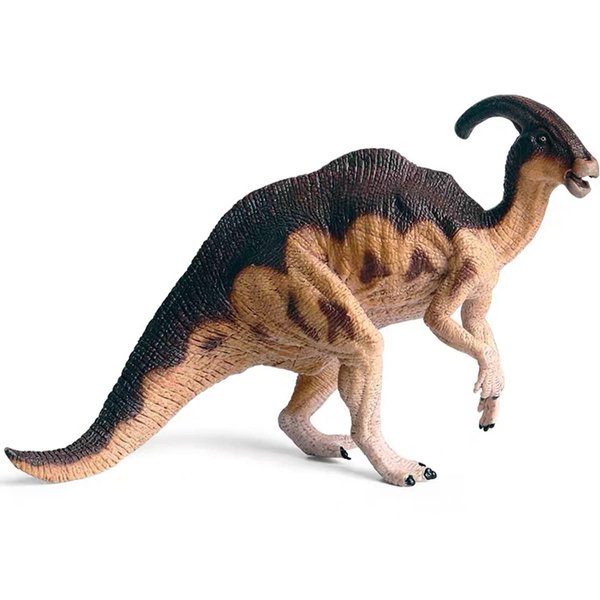 Gemini&Genius Parasaurolophus Dinosaur Toy Dinosaurs Action Figurine- 7.5 Inches Length- Dino Collection Model Toys for Boys and Girls 3-12 Years Old