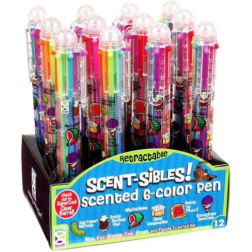 Raymond Geddes Scent-Sibles 6-Color Multicolor Pen Set With Scented Ink (Pack of 12)