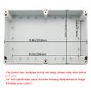 LeMotech ABS Plastic Junction Box Dustproof Waterproof IP65 Electrical Enclosure Box Universal Project Enclosure Grey with PC Transparent Clear Cover 9 x 5.9 x 3.4 inch(230 x 150 x 87 mm)