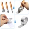 FCHO Car Sound Deadening Roller Metal Installation Tool 3 Pcs Seam Roller with 66 Feet Aluminum Foil Tape Finishing Sealing Tape, for Car Sound Deadening Installation