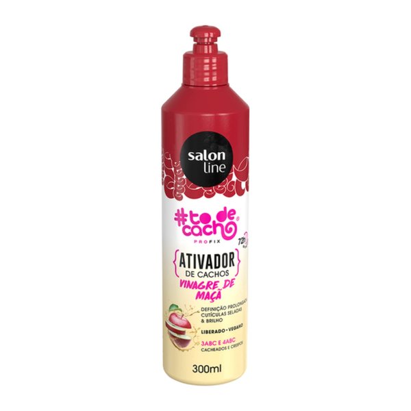Salon Line - Linha Tratamento (#ToDeCacho) - Ativador de Cachos Vinagre de Maca 300 Ml - (Salon Line - Treatment (#IHaveCurls) Collection - Apple Cider Vinegar Curl Activator 10.14 Fl Oz)