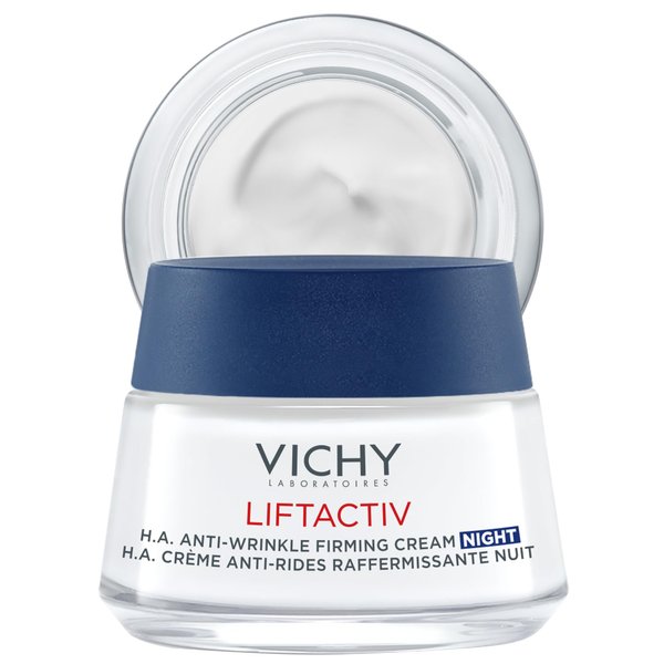 Vichy LiftActiv Supreme Night Cream, Anti Aging Face Cream with Vitamin C & Rhamnose to Firm & Brighten, Suitable for Sensitive Skin
