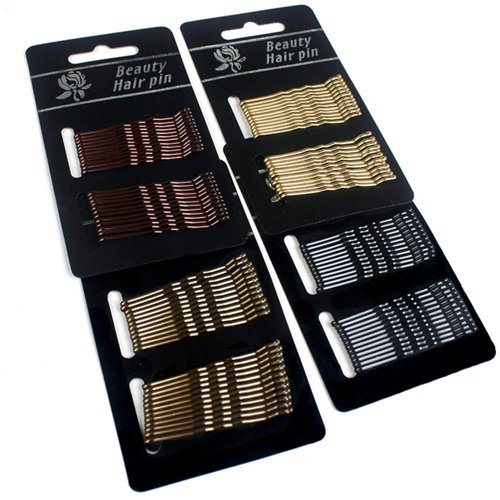 Bobby Pins Set of 96 - Hair Care High-Grade Clip, Multicolors Hairpin, Safe Rounded Tips, Peel-Resistant Double Coating, Ultra Durable Premium Bobbie Pins Set