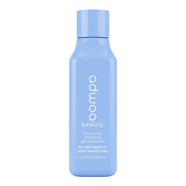 adwoa beauty Blue Tansy Clarifying Shampoo​ with Bamboo, Hydrolyzed Quinoa And Horsetail extracts To Aid Growth ​And Support Length Retention For Kinky, Coily and Curly Hair, 3.3oz