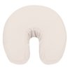 Deluxe Flannel Face Cradle Covers by NRG - 100% Brushed Cotton Face Rest Covers - Protect Your Massage Table Face Cradle - Adds Warmth and Comfort - 13" x 13" x 6" - 200 Thread Count - Color White