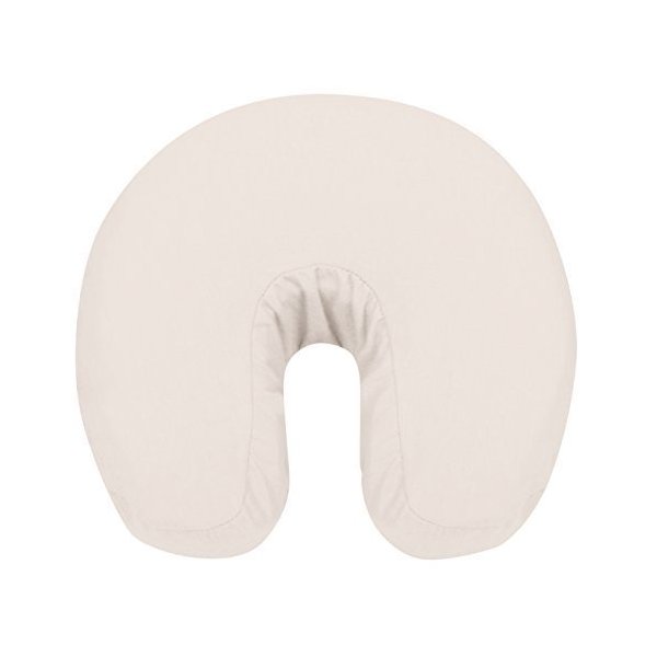 Deluxe Flannel Face Cradle Covers by NRG - 100% Brushed Cotton Face Rest Covers - Protect Your Massage Table Face Cradle - Adds Warmth and Comfort - 13" x 13" x 6" - 200 Thread Count - Color White