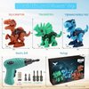 FREE TO FLY Kids Toys Stem Dinosaur Toy: Take Apart Toys for Kids 3-5 Learning Educational Building Sets with Electric Drill Birthday Gifts for Toddlers Boys Girls Age 3 4 5 6 7 8 Year Old
