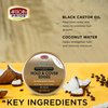 African Pride Black Castor Miracle Hold & Cover Edges - Slicks and Controls, Fills Thinning Areas, With Black Castor Oil & Coconut Oil, 2.25 oz