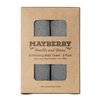 Mayberry Health and Home Extra Long (36 Inches) Exfoliating Bath Cloth (2 Pack) Gray Nylon Bath Towel, Stitching on All Sides for Added Durability
