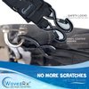 WavesRx Boat & Pontoon Trailer Transom Straps (2PK) | 48" Marine Tie Downs Adjustable Safety Straps | Outperforms Ratcheting & Retractable Straps | Boating Accessories for Safe & Secure Transportation