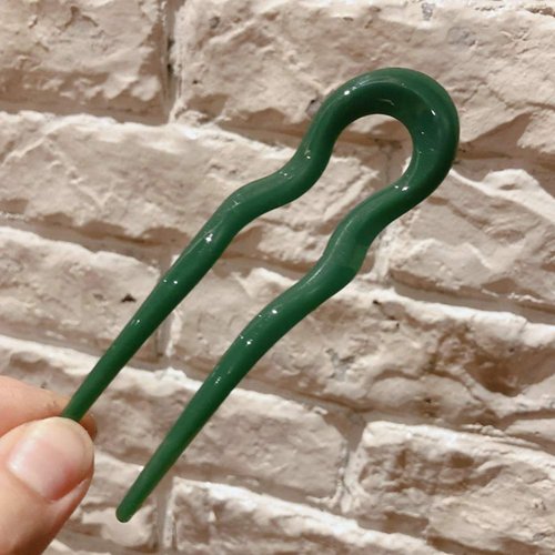 Minkissy 5pcs French Hair Fork Celluloid Chignon Hair Pins Hair Updo U-Shaped Hairpins Braid Twist Bobby Pins for Buns