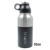 GEOJUG Stainless Steel Vacuum-Insulated Water Bottle (24-Oz.; Black)