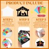 Motipuns 16 Sets Nativity Crafts Kits Paper Crafts for Christian DIY Make a Nativity Scene Christmas Crafts Kits Christianity Crafts Hanging Ornaments for Xmas Religious Church Bible Decor Gift