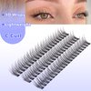 TOOCHUNAG Wispy Lash Clusters 240Pcs Natural Eyelash Clusters 10-14MM C Curl Individual Lashes Cluster Eyelash Extensions 3D DIY Lash Extension