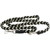 6 Way European Multifunctional Braided Dog Leash, Adjustable Schutzhund Lead 42"-68" Long 4 Sizes Beige (Small: 5/8" Wide)