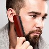Pure Boar Bristle Hair Brush for Women and Beard Brush for Men, Slick Back Hair Brush Teasing Brush Edge Brush with Natural Wood Handle, Use for Detangling, Smoothing, Wave Styles, Restores Shine