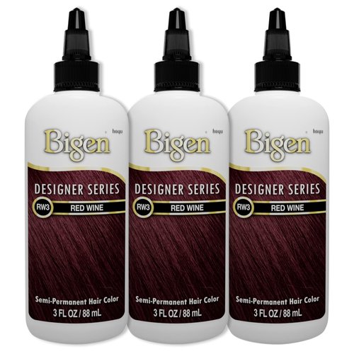 Bigen RW3 Red Wine Designer Series Semi-Permanent Hair Color (pack of 3)