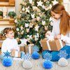9 Pcs Mermaid Centerpieces Birthday Party Table Decorations Supplies Ocean Theme Underwater Animals Party Favors Double Sided Honeycomb Favor for Girls Baby Shower Wedding (Snowflake)
