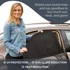 SHADESOX Car Side Window Sunshade (2-Pack) | Window Shade for Baby in Car | Universal Fit for 99% of Cars & Mid Size SUVs | Rear Car Window Shades for Kids and Children | Sun Blocker Window Screens