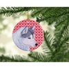 Carolines Treasures Siberian Husky Ceramic Ornament 3 in multicolor