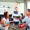 Bruh I'm 10 Cake Topper, It's My Birthday Bro,Cheers to 10 Years/Out Single Digits for Big Brother, Happy 10th Birthday Party Decorations Supplies for Kids Boys, Blue Glitter