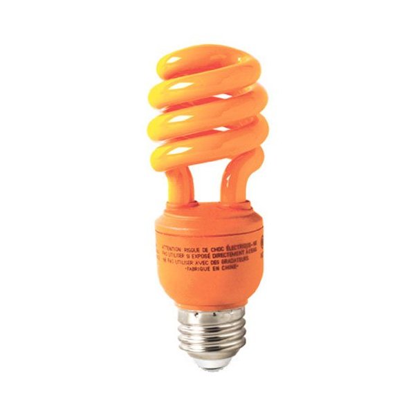 GE 78958 Energy Smart 13-Watt Spiral Compact Fluorescent Bulb, Orange