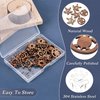 Cheriswelry 72Pcs/Box Wood Earring Making Kit with Turtle Wooden Pendants Earring Hooks Jump Rings 27mm for DIY Ocean Jewelry Making Decoration
