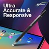 BoxWave Stylus Pen Compatible with PWR4GTR Digital Signage Display 55 Inch - FineTouch Capacitive Stylus, Super Precise Stylus Pen - Jet Black
