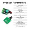 Exqutoo 2Pack PWM Speed Controller Adjustable Driver Switch Low Voltage DC Motor Speed Controller with Speed Control Knob 1.8v 3v 5v 6v 12v 2A 30W