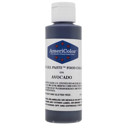 Americolor Soft Gel Paste Food Coloring 4.5 oz. - Avocado