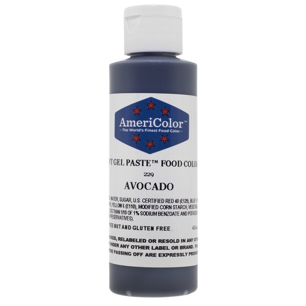 Americolor Soft Gel Paste Food Coloring 4.5 oz. - Avocado