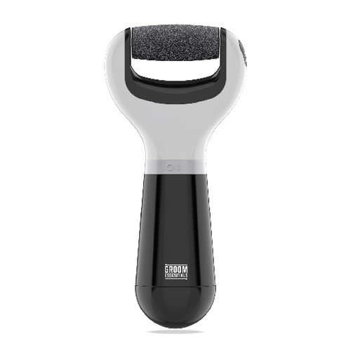 Chargeworx Groom Essentials Callus Remover for Feet | Battery-Run Electric Foot Callus Remover, Foot File, Pedicure Tools for Feet, 2 Spinning Pumice Heads for Cracked Skin, Pumice Stone for Feet