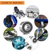 20 Pack 608-RS Ball Bearing - Double Rubber Sealed Shielded Miniature Deep Groove 608rs Bearings for Skateboards, Inline Skates, Scooters, Roller Blade Skates & Long Boards (8mm x 22mm x 7mm)…