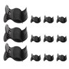 12 Pack Hot Roller Clips Lightweight Plastic Hair Curler Claw Clips Heat Resistance Hot Roller Clip Replacements for Hair Salon Daily Use (Black)