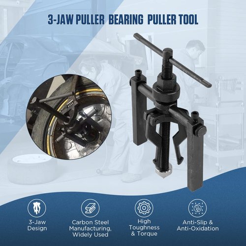 CMTOOL Bearing Puller 3 Jaw Pilot Bearing Puller Blind Bearing Puller Set Bearing Pullers Bushing Gear Puller Small Inner Internal Bearing Puller Kit Car Motorcycle Wheel Pilot Bearing Removal Tool