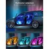 Govee Car LED Lights, Smart Interior Lights with App Control, RGB Inside Car Lights with DIY Mode and Music Mode, 2 Lines Design for Cars with Car Charger, DC 12V