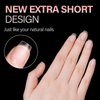 AILLSA Extra Short Coffin Nail Tips - 240 PCS Upgraded Matte Soft Gel Full Cover Nail Tips No Filed, Pre-shaped Clear Acrylic False Gelly Nail Tips for DIY Press On Nails 15 Sizes With Box