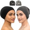CAPLORD Bonnet Silk for Sleeping Satin Hair Bonnets Black Women Silk Sleep Cap Satin Hair Bonet for Curly Hair for Men Night Hair Wrap Head Cover Scarf Protect Braids