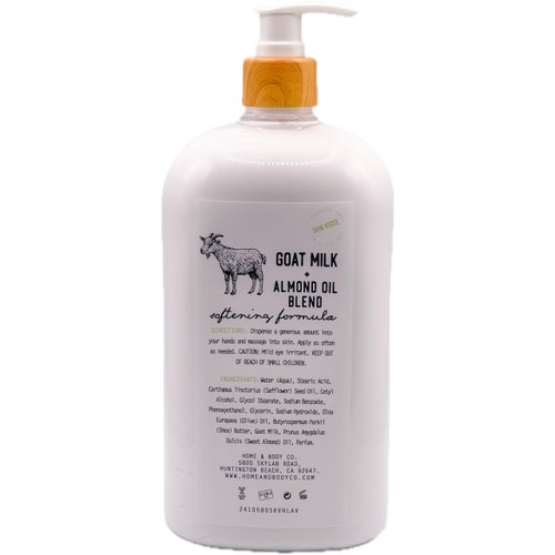 Goat Milk + Almond Oil Blend Body Lotion With Almond Vanilla, 27 oz