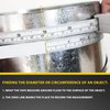 Perfect Pi Diameter Circumference Tape Measure - Imperial and Metric Tape Measure 1/2-inch by 12ft / 3.5m Use for Measuring Cylindrical Objects (Pipe Tape, Tree Tape) Model DCT120