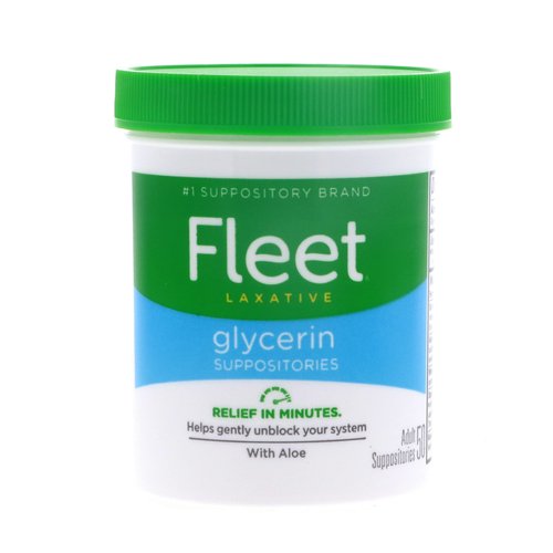 Fleet Glycerin Suppos ADL Size 50ct Fleet Glycerin Suppositories