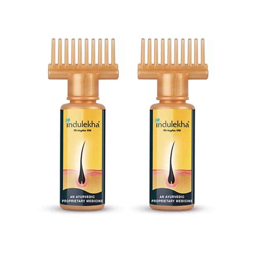Indulekha Bringha Hair Oil Selfie Bottle, 100ml (2 pack)