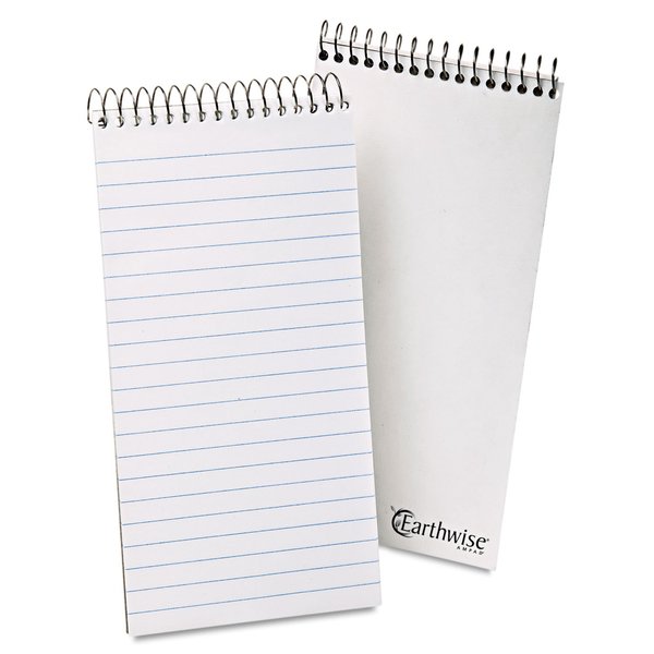 Ampad 25280 Reporter Spiral Notebook, Gregg Rule, 4 x 8, White, 70 Sheets